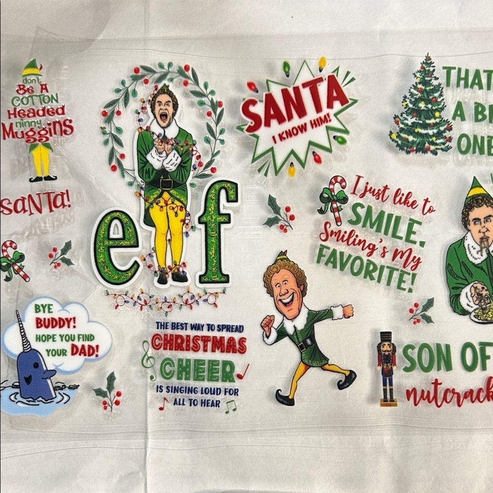Elf Movie Cup Decal